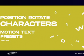 Characters Motion Text: Position Rotate Vol. 03 45757116