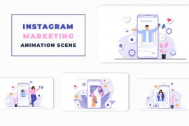 Instagram Marketing Animation Scene 46415840