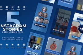 Instagram Storie Vertical Blue 50824951
