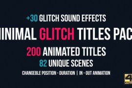 Minimal Glitch Titles Pack + 30 Glitch Sound Effects 16146631