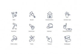 Repair Home - Outline Icons 49818613