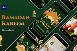Ramadan Kareem Stories Pack Video Display After Effect Template 44519681