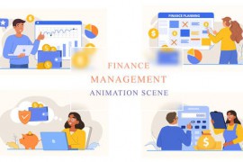 Finance Management Animation Scene 43044668