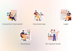 Technological Affairs - Flat Concept of Smiling People 49280661