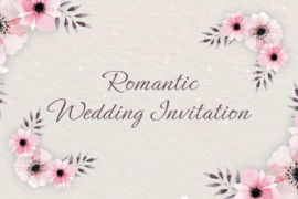 Romantic Wedding Invitation 50620825