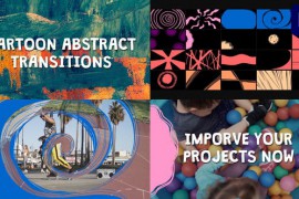 Cartoon Abstract Transitions for Premiere Pro 43084211