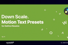 Down Scale Motion Text Presets Vol. 11 for DaVinci Resolve 47355569