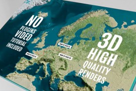 3D Physical Map - Europe 44145751