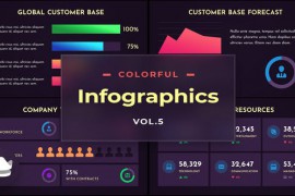 Colorful Infographics Vol.5 - After-Effects Template 52127305
