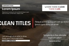Clean Titles | Premiere Pro 52259332