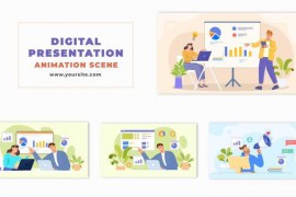 Best Digital Presentation Flat Character Animation Scene 48802007