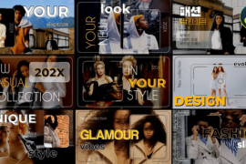 Stylish Frame Slideshow for DaVinci Resolve 48267563