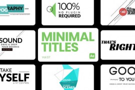 Minimal Titles 07 for After Effects 45370596