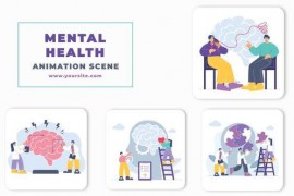 Mental Health Premiere Pro Character Animation Scene 46460083