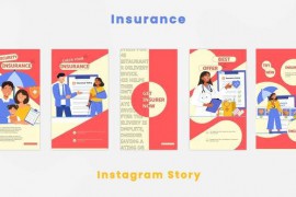 Insurance Illustration Instagram Story 44334956