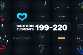 Cartoon Elements for DaVinci Resolve 50428864