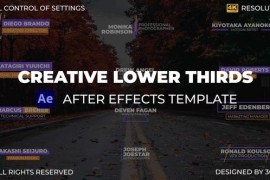 Creative Lower Thirds | After Effects 44878025