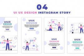 Creative UI UX Design 2D Character Instagram Story 47464570