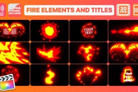 Flame Elements And Titles | FCPX 24279728