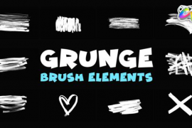 Grunge Brush Elements | FCPX 50381534