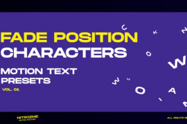 Characters Motion Text: Fade Position Vol. 01 45757029