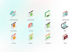 SEO - Isometric Icons 43428011