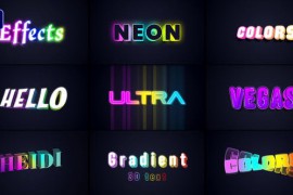3D Gradient Text Effects 51578379