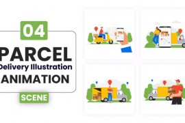 Parcel Delivery Illustration Animation 52736522