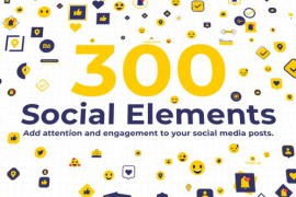 300 Social Elements | After Effects 34131296