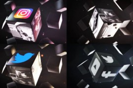 Dark Business Cubes Logo Reveals 44089297