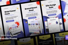 Social Media Reels - Website Promo After Effects Template 49940612