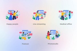 Happy People Standing Together - Flat Concepts 42903092