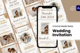Social Media Reels - Wedding Invitation After Effect Templates 50651187