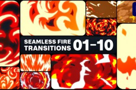 Seamless Fire Transitions for Premiere Pro 45882406