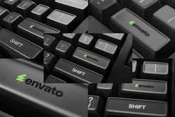 Free Download:Five animations of pressing the enter key on a black keyboard. 58877068