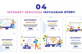 Internet Service Cartoon Style Animation Instagram Story 48059392