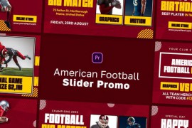 American Football Slide Promo MOGRT 45935290