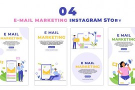 E-Mail Marketing 2D Character Instagram Story 47438492