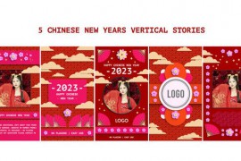 Chinese New Years Vertical Stories 43041838