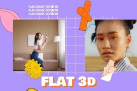 Flat 3D Pop Intro 44082748