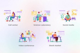 Social media - Purple concept 42051584