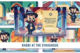 5 Concepts Flat Character Rabbi in a Synagogue 52257655
