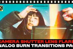 Free Download:Film Burn & Camera shutter Lens Flare FX Transitions Bundle 63068626