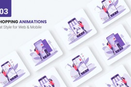 Shopping Online Animations - Flat Concept 45858126
