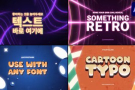 Cartoon Typography Slides | After Effects 49509755