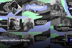 Free Download:Intro - Fashion Halftone Effect Premiere Pro Templates 59440564
