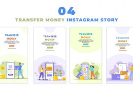 2D Vector Fund Transfer Animated Character Instagram Story 48060063