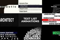 Free Download:Looping Text List Animation Pack 59619277
