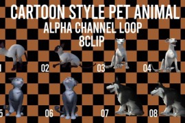 Cartoon Pet Animal 8Clip Pack 39487767