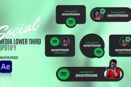 Social Media Lower Thirds - Spotify 48804132